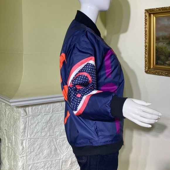 Adidas Stella Sport Stella McCartney Padded Graffiti Bomber Jacket - Picture 8 of 11